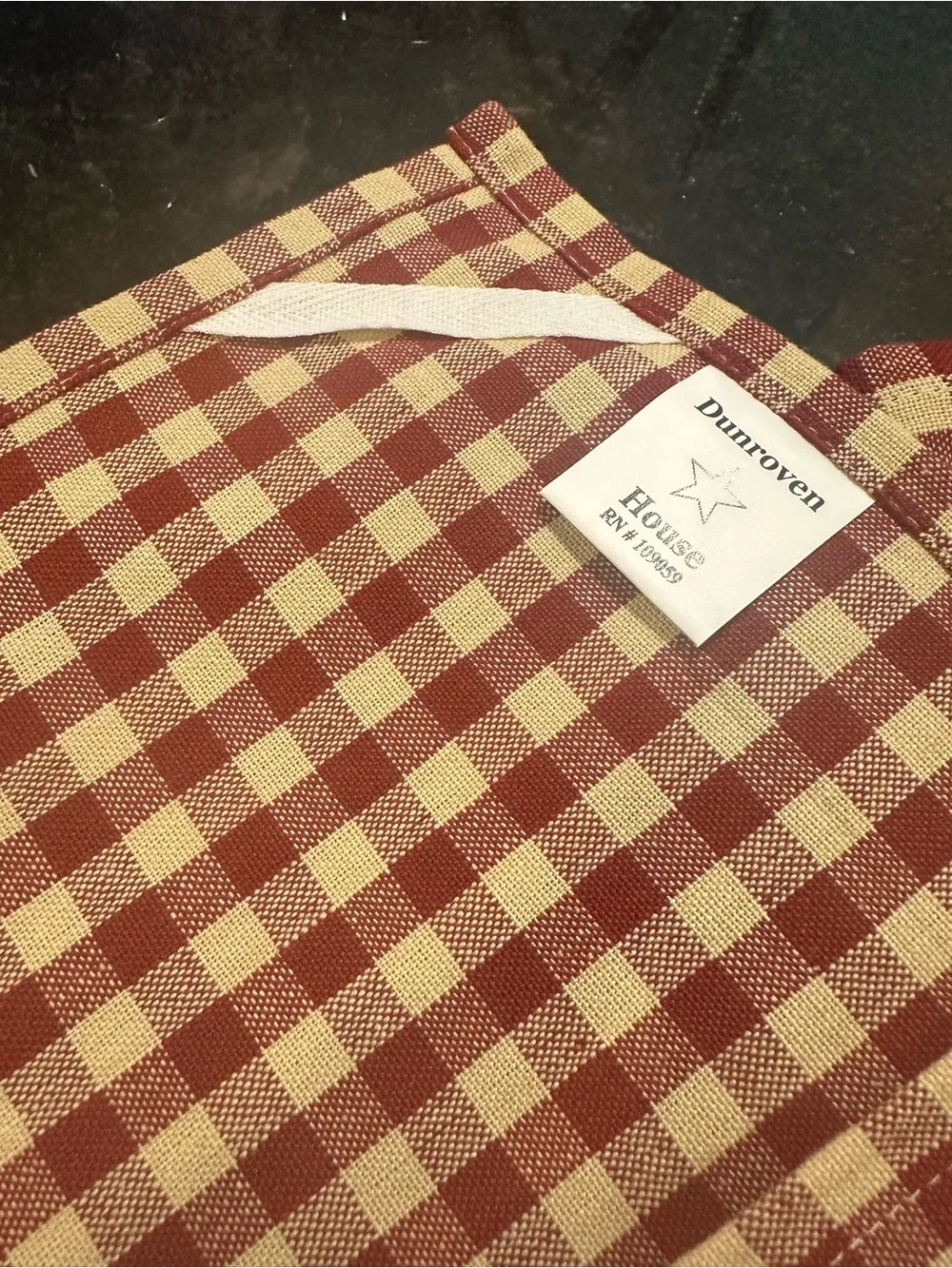 Set of 11 Assorted Checked and Solid Kitchen Towels - Red, Cream, Beige